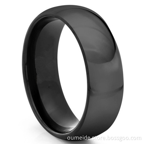 Black Tungsten Ring, Tungsten Carbide Ring, Mens Tungsten Carbide Ring
